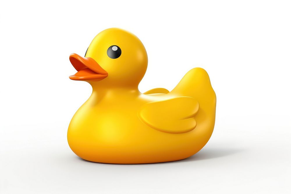 Duck animal yellow bird. AI generated Image by rawpixel.