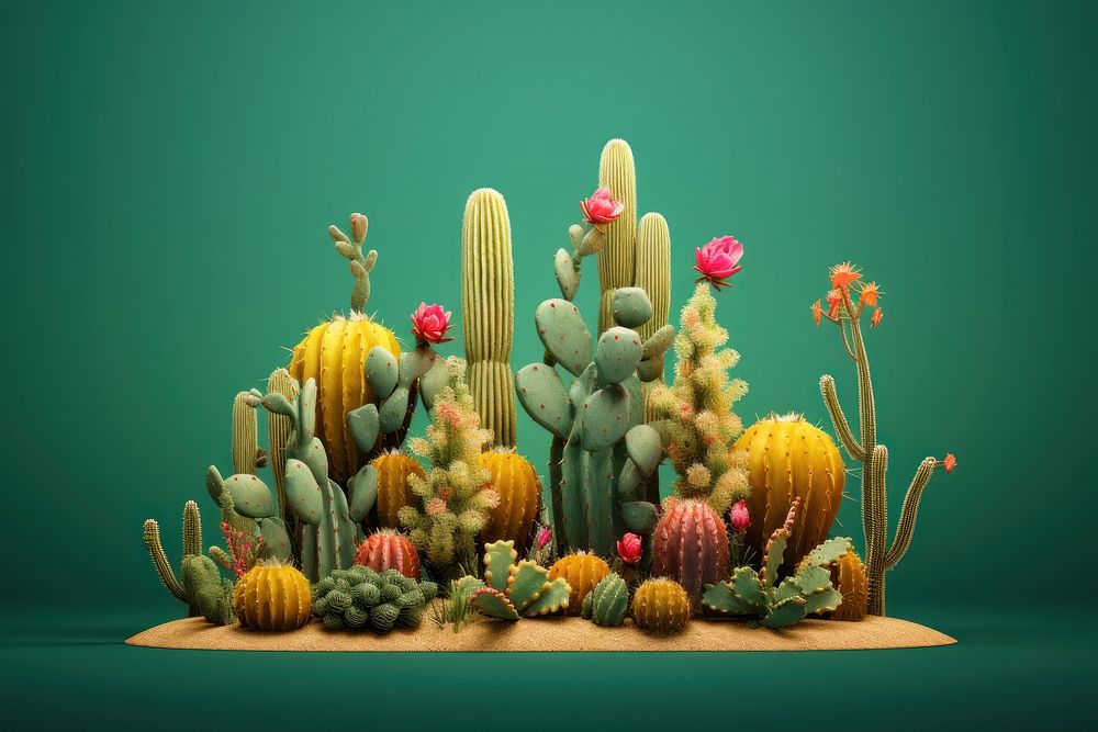 Cactus plant freshness floristry. AI generated Image by rawpixel.
