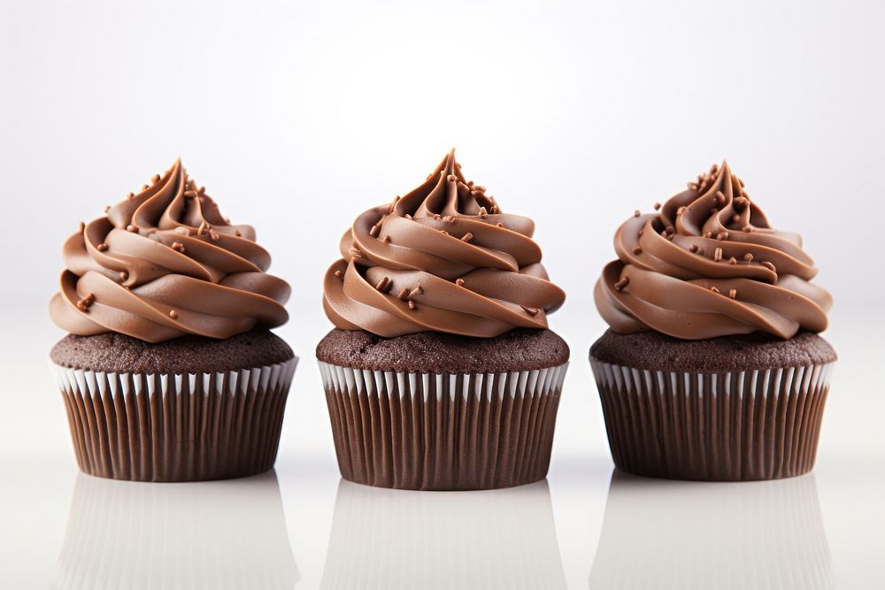 Cupcake chocolate dessert icing. AI generated Image by rawpixel.