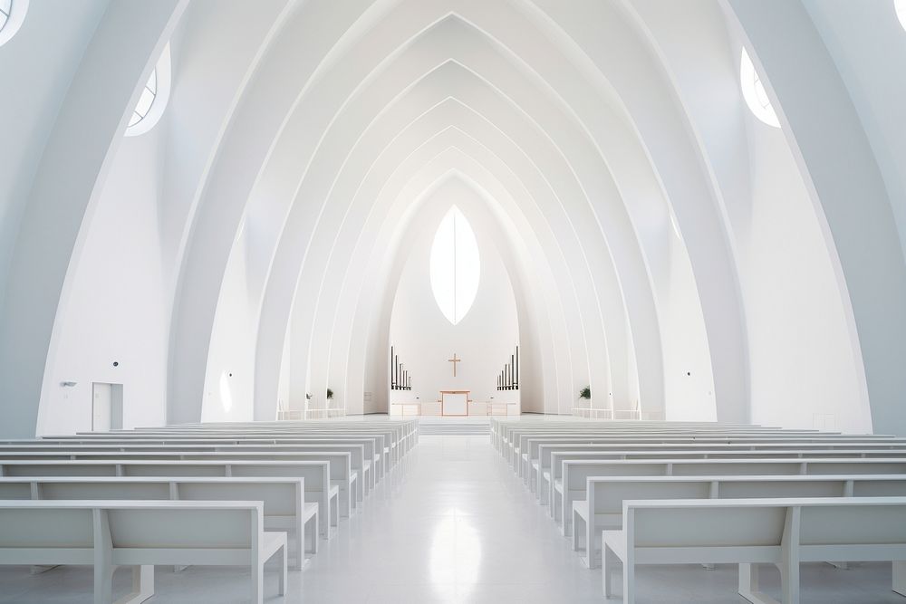 Architecture building indoors church. 