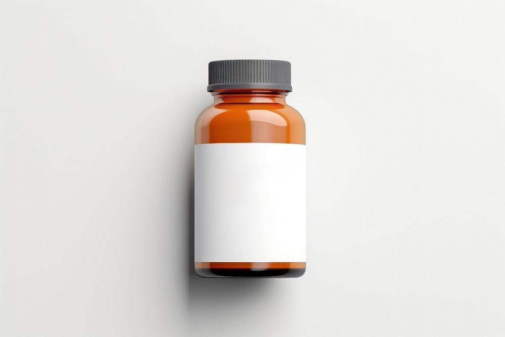 Bottle medicine label container. AI generated Image by rawpixel.
