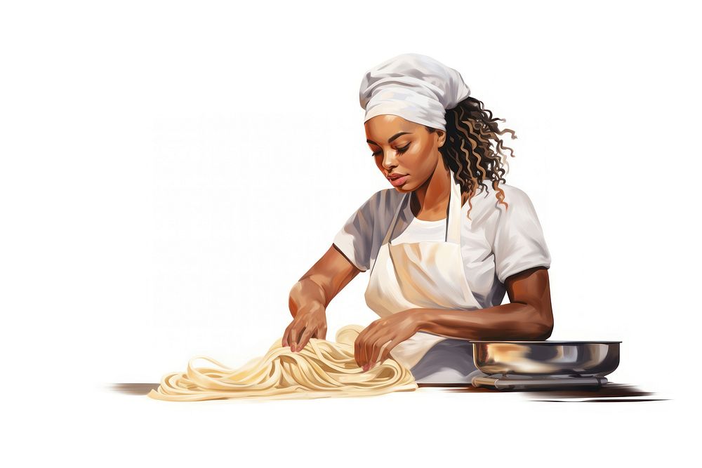 Female pasta adult food. AI generated Image by rawpixel.