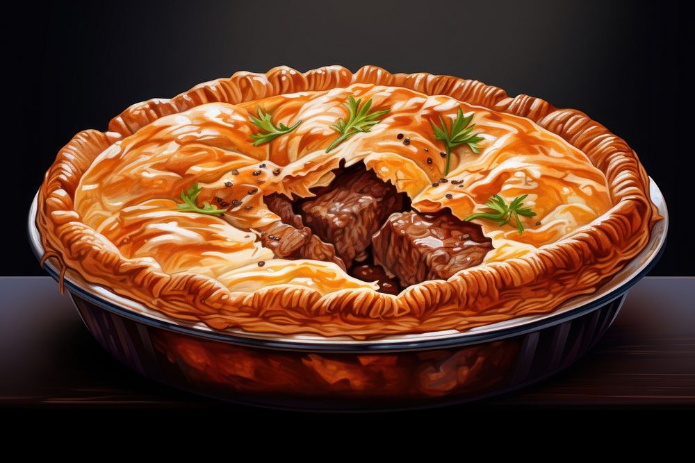 Pie dessert pastry baked. AI generated Image by rawpixel.