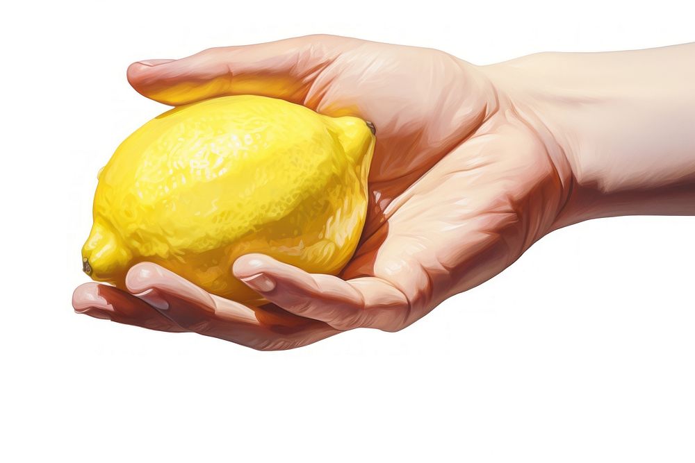 Lemon hand fruit plant. AI generated Image by rawpixel.