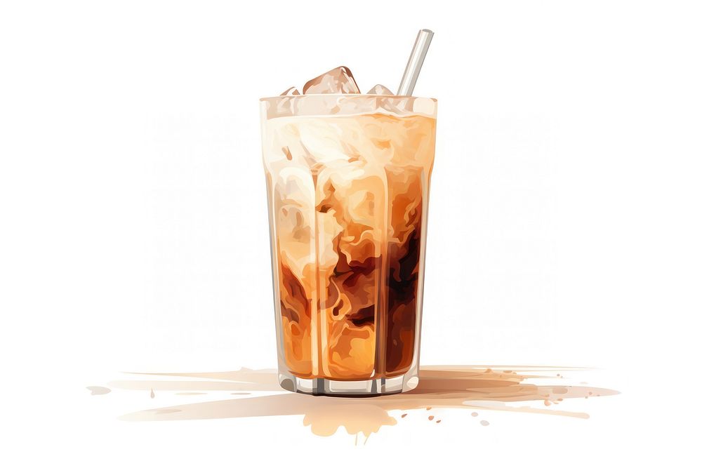 Glass cocktail coffee drink. AI generated Image by rawpixel.