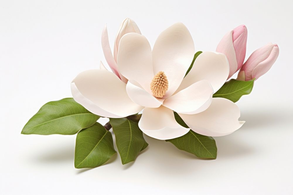 Flower magnolia blossom petal. AI generated Image by rawpixel.