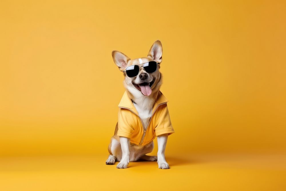 Dog sunglasses animal mammal. 