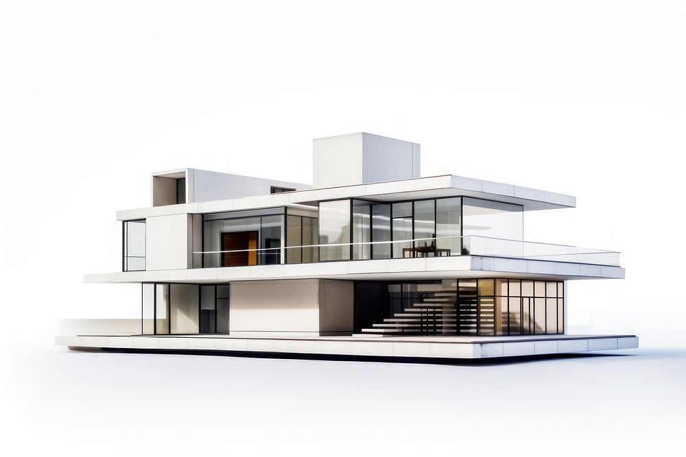 Architecture building house white background. AI generated Image by rawpixel.