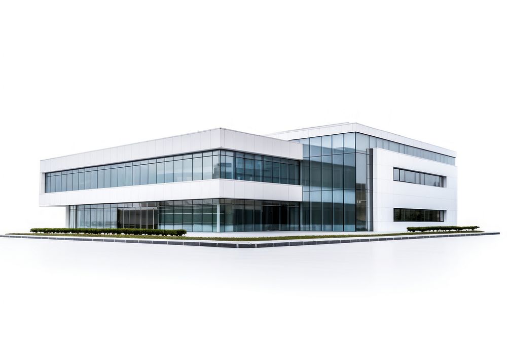 Architecture building white background headquarters. AI generated Image by rawpixel.