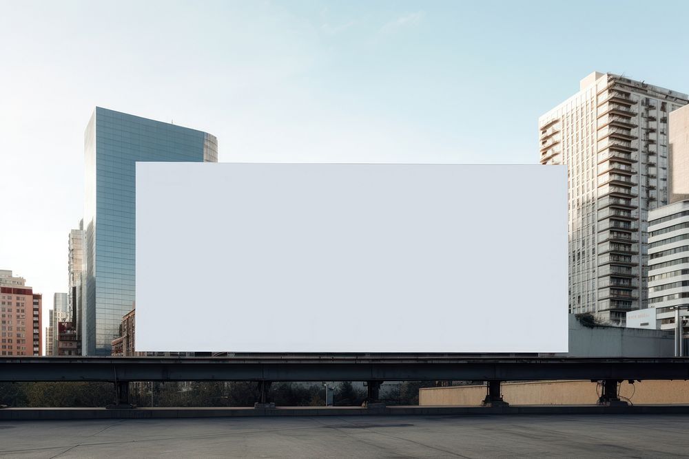 City architecture cityscape billboard. AI generated Image by rawpixel.