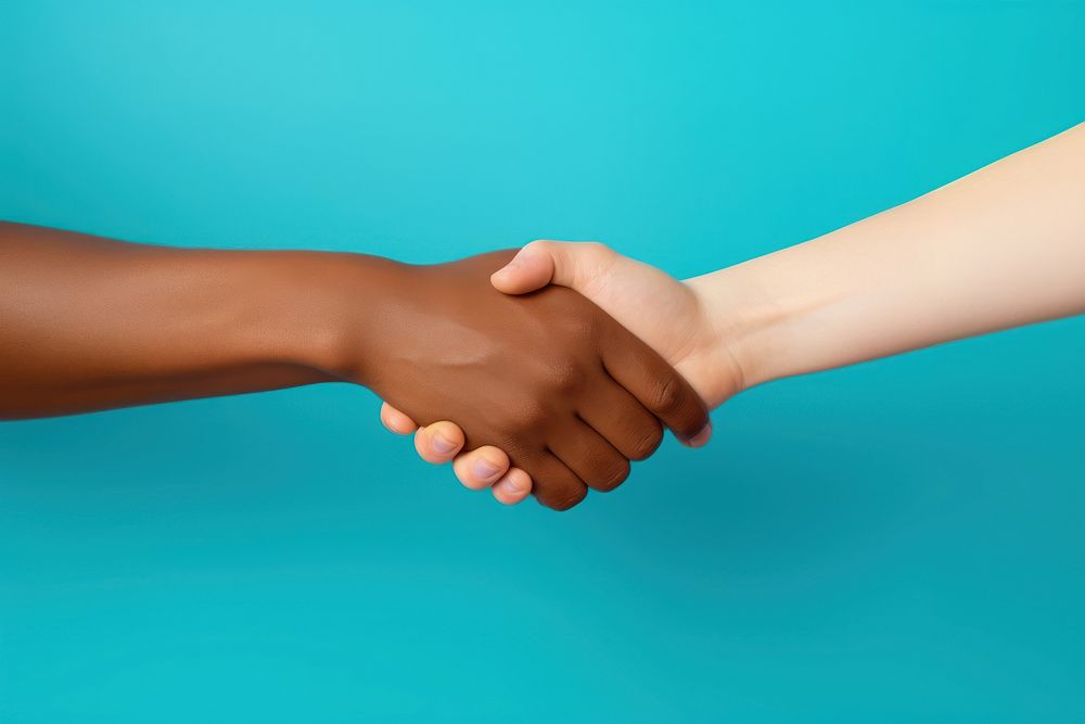 Handshake adult togetherness agreement. AI generated Image by rawpixel.