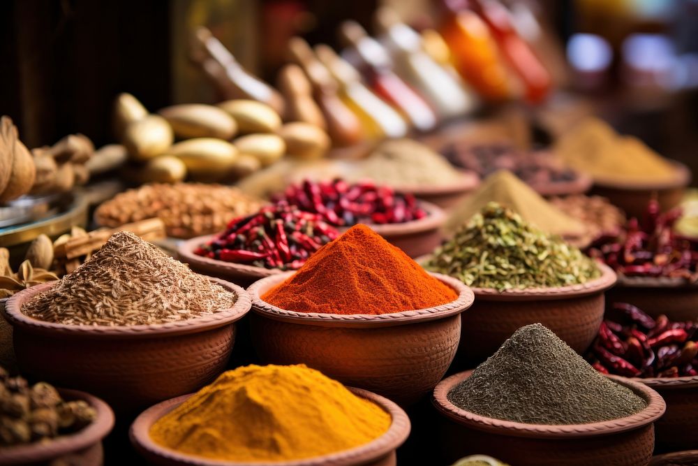 Spice food arrangement collection. AI generated Image by rawpixel.