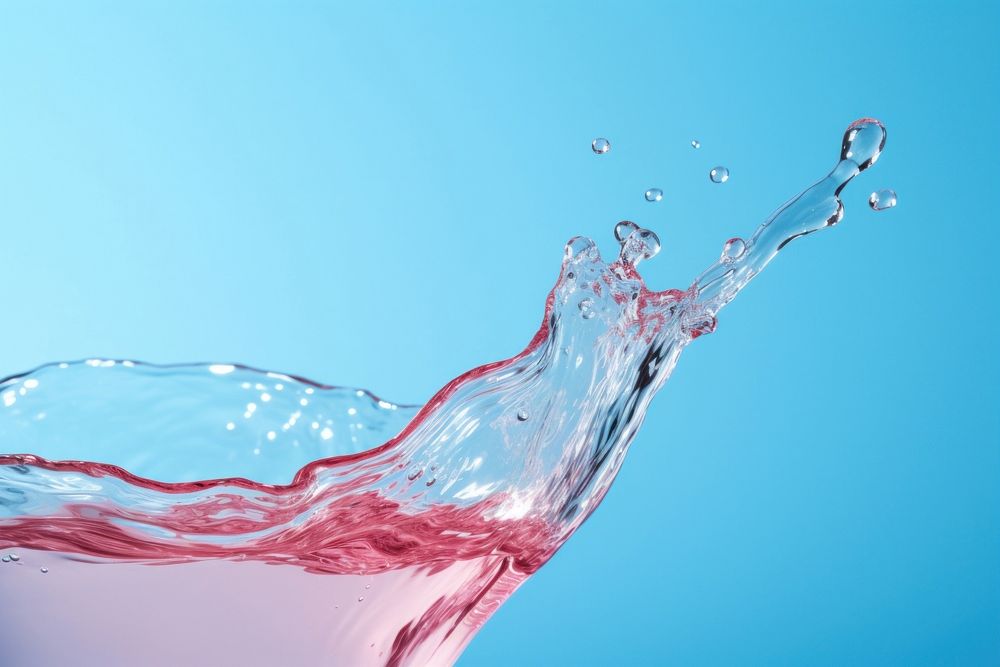 Glass water refreshment splattered. AI generated Image by rawpixel.