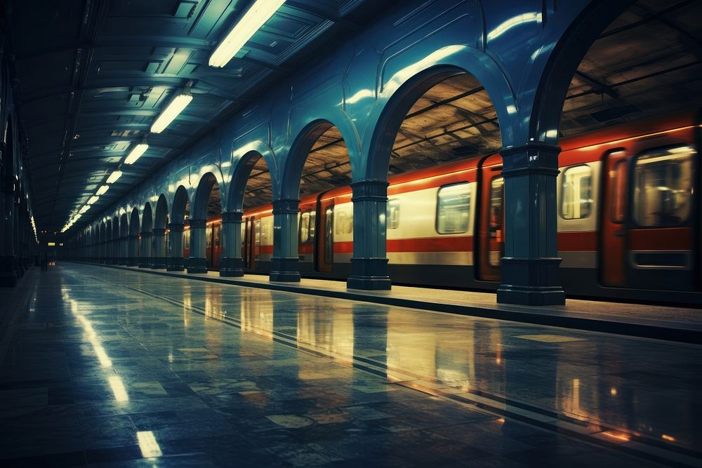 Train station vehicle subway. AI generated Image by rawpixel.