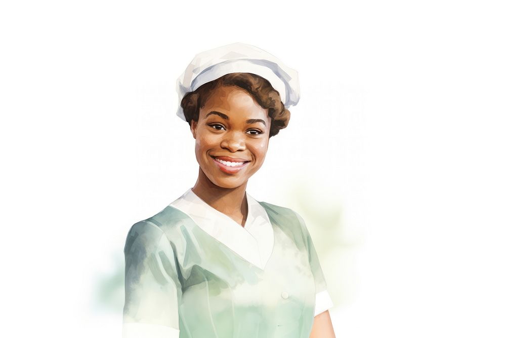 Smiling adult smile nurse. AI generated Image by rawpixel.