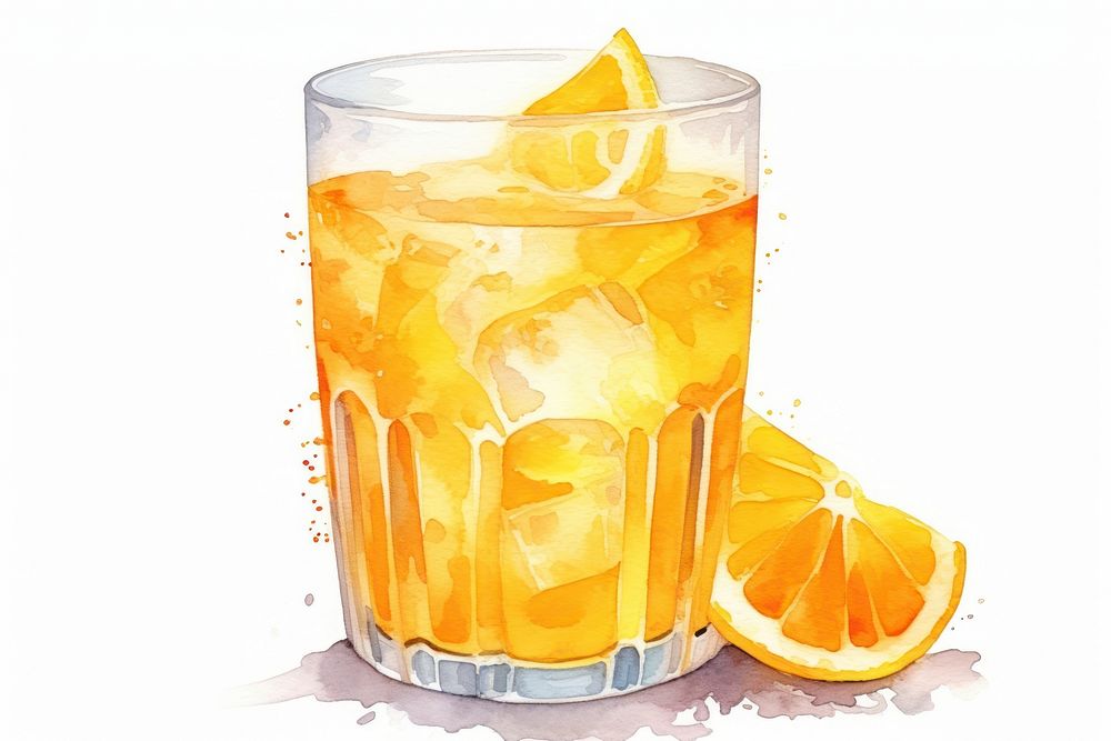 Juice glass lemonade drink. AI generated Image by rawpixel.