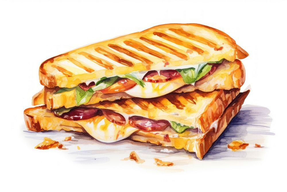 Sandwich grilled food meal. AI generated Image by rawpixel.