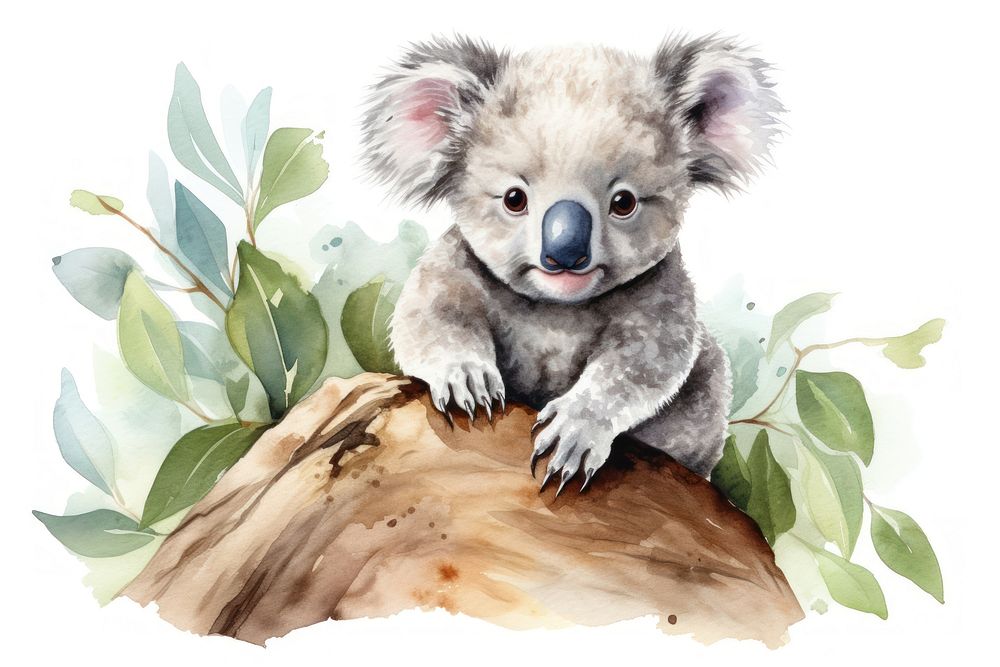 Koala mammal animal dog. AI generated Image by rawpixel.