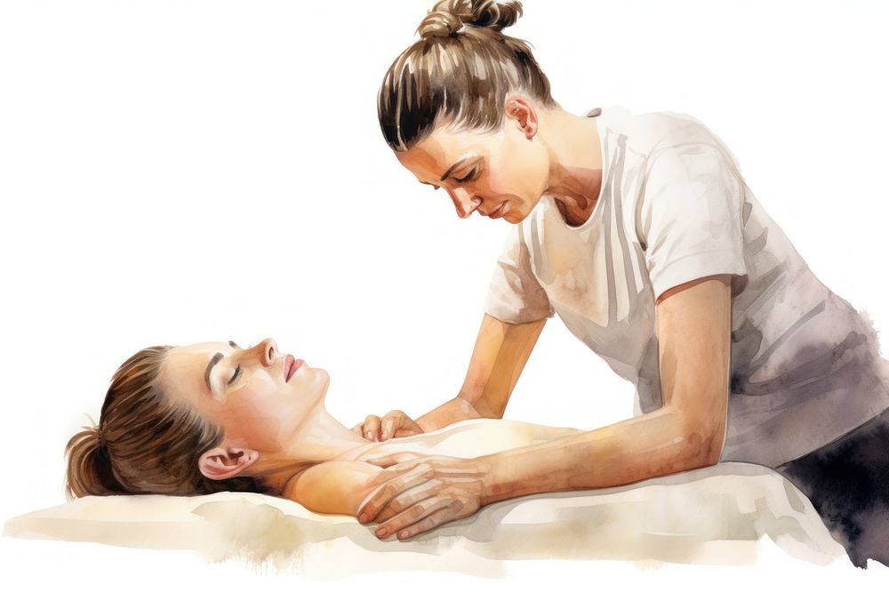 Therapy massage adult woman. AI generated Image by rawpixel.