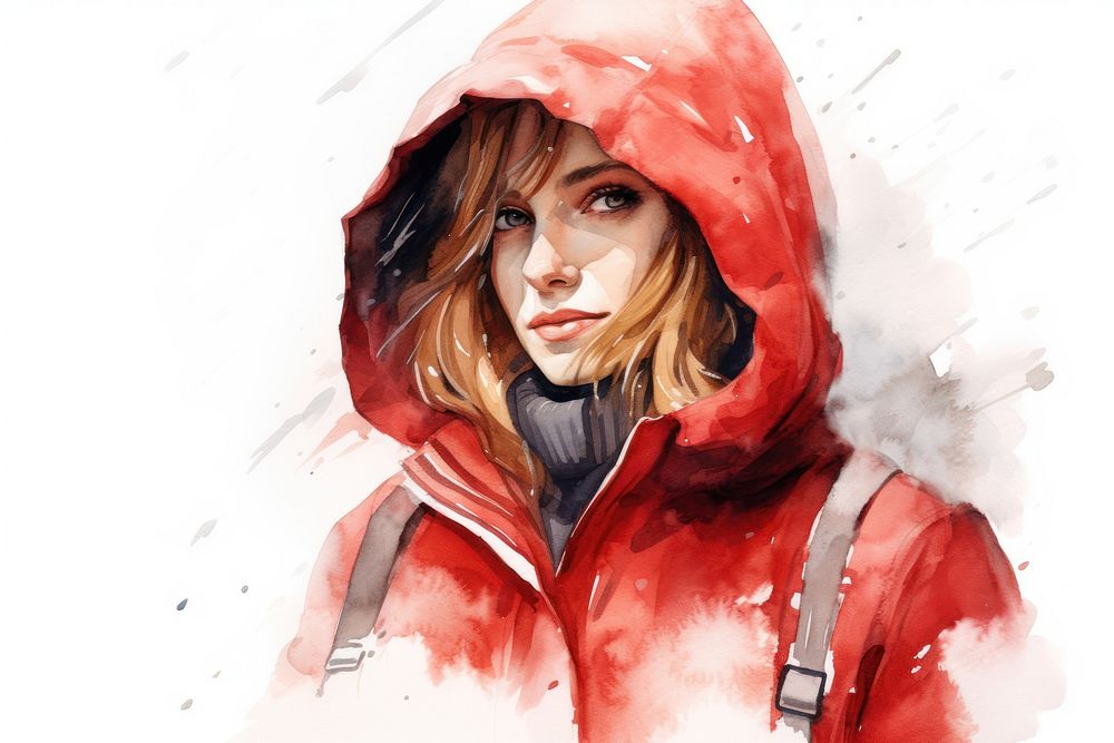 Coat portrait jacket winter. AI generated Image by rawpixel.