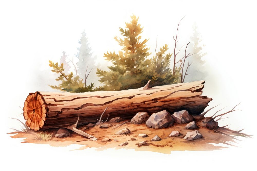 Wood plant tree deforestation. AI generated Image by rawpixel.