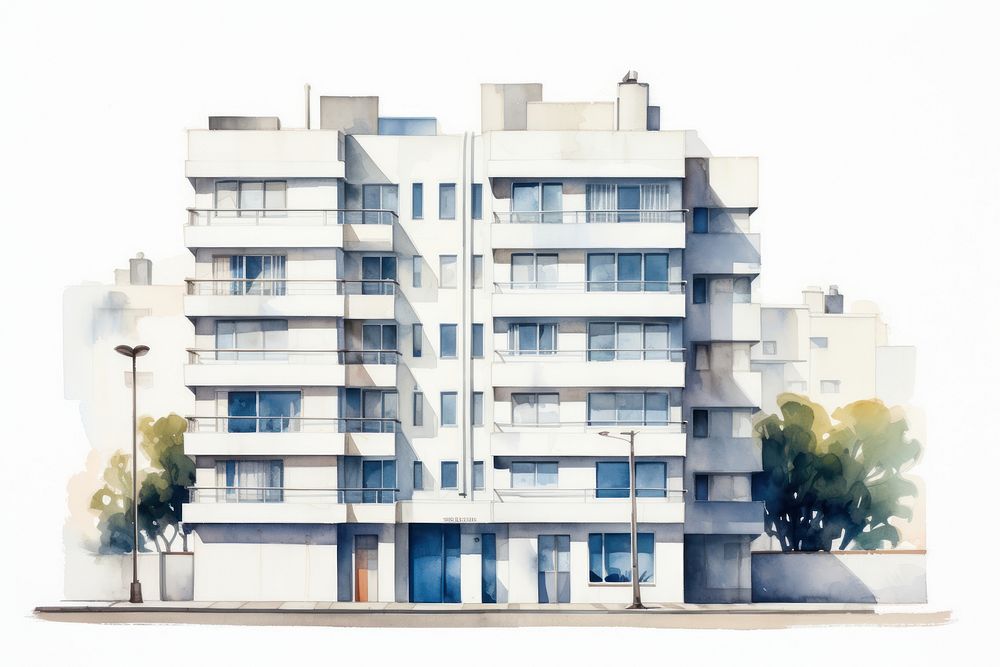 Building architecture apartment city. AI generated Image by rawpixel.