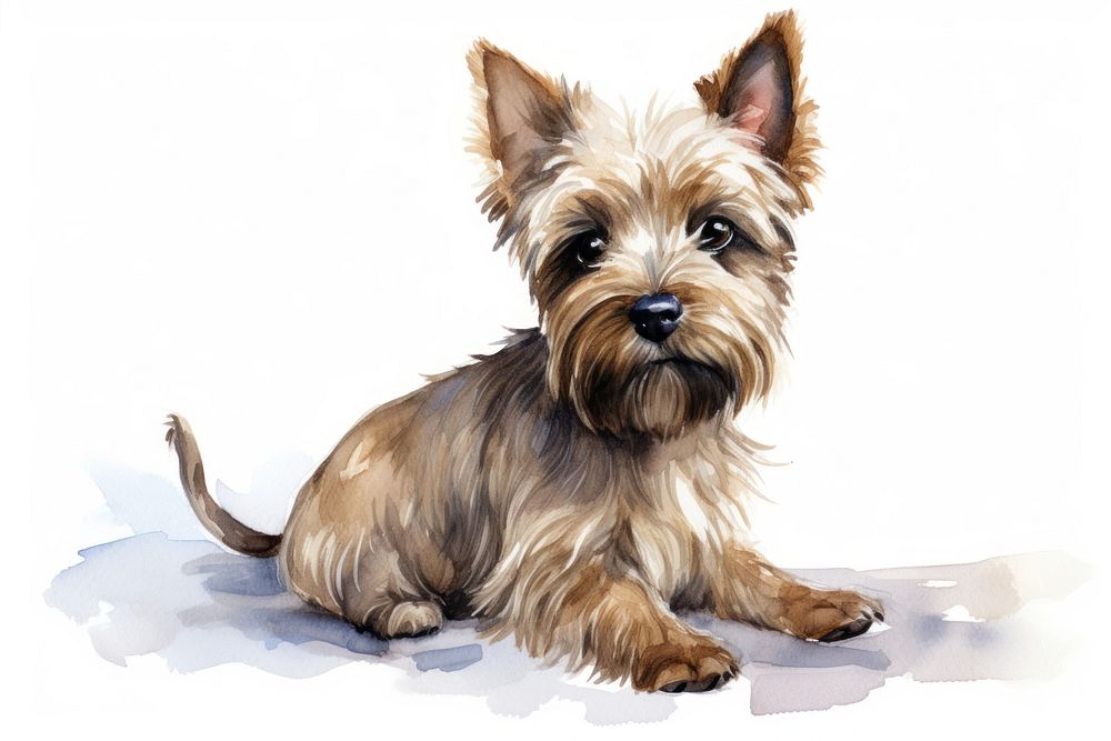 Terrier dog mammal animal. AI generated Image by rawpixel.