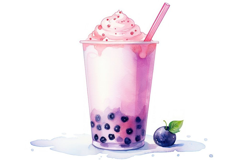 Drink refreshment strawberry blackberry. AI generated Image by rawpixel.
