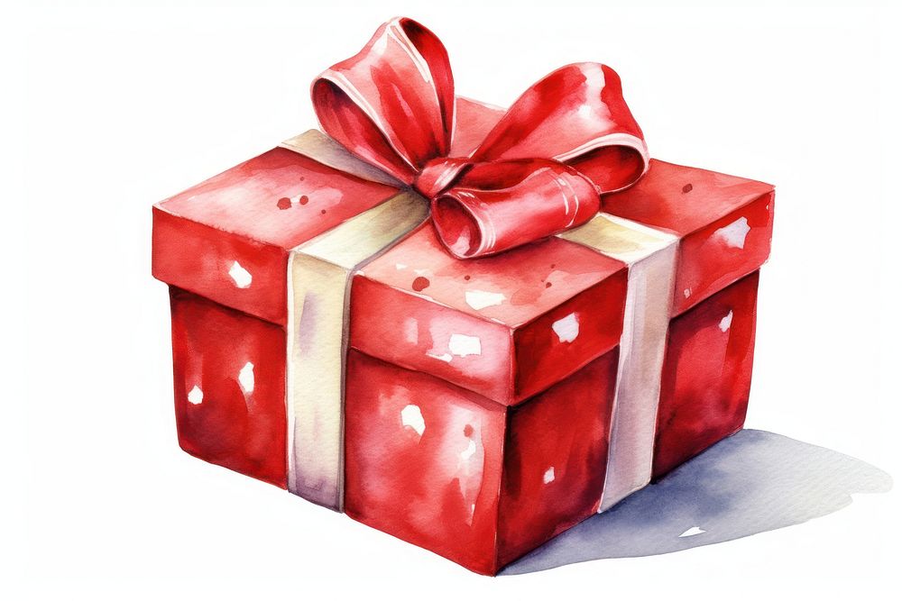 Gift box white background celebration. AI generated Image by rawpixel.