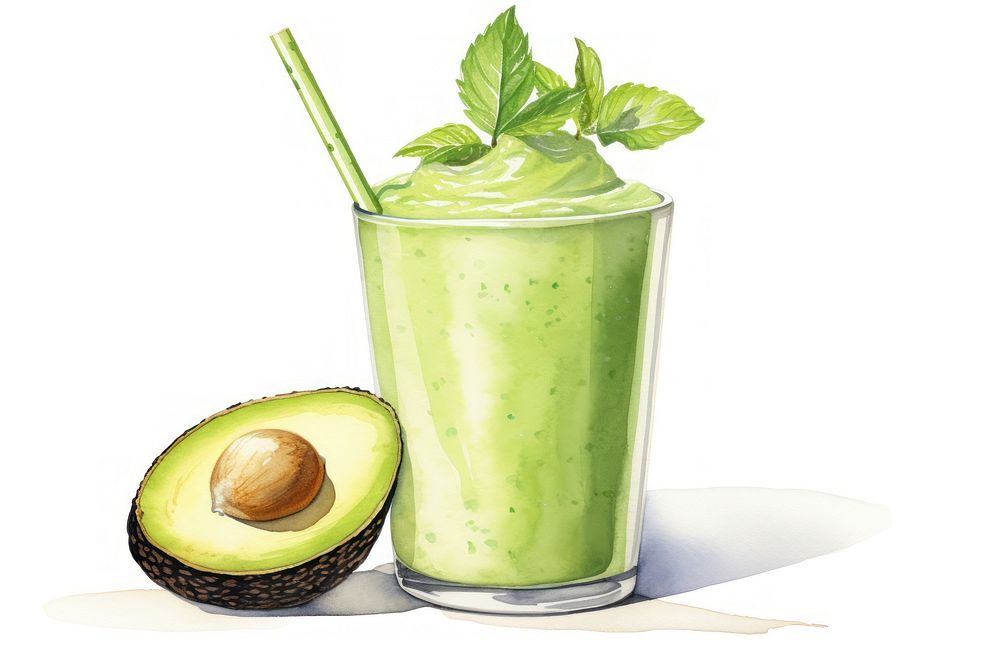 Smoothie cocktail avocado drink. AI generated Image by rawpixel.