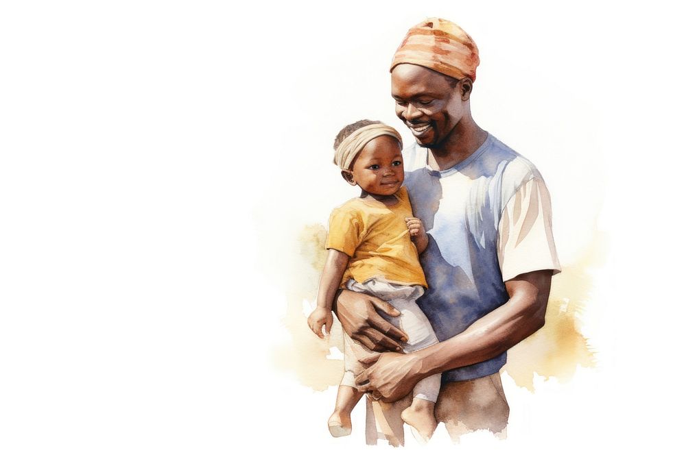 Portrait father turban togetherness. AI generated Image by rawpixel.