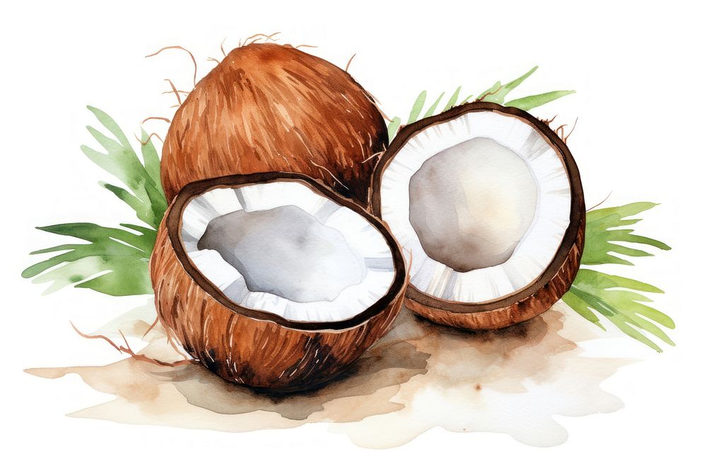 Coconut plant food freshness. AI generated Image by rawpixel.
