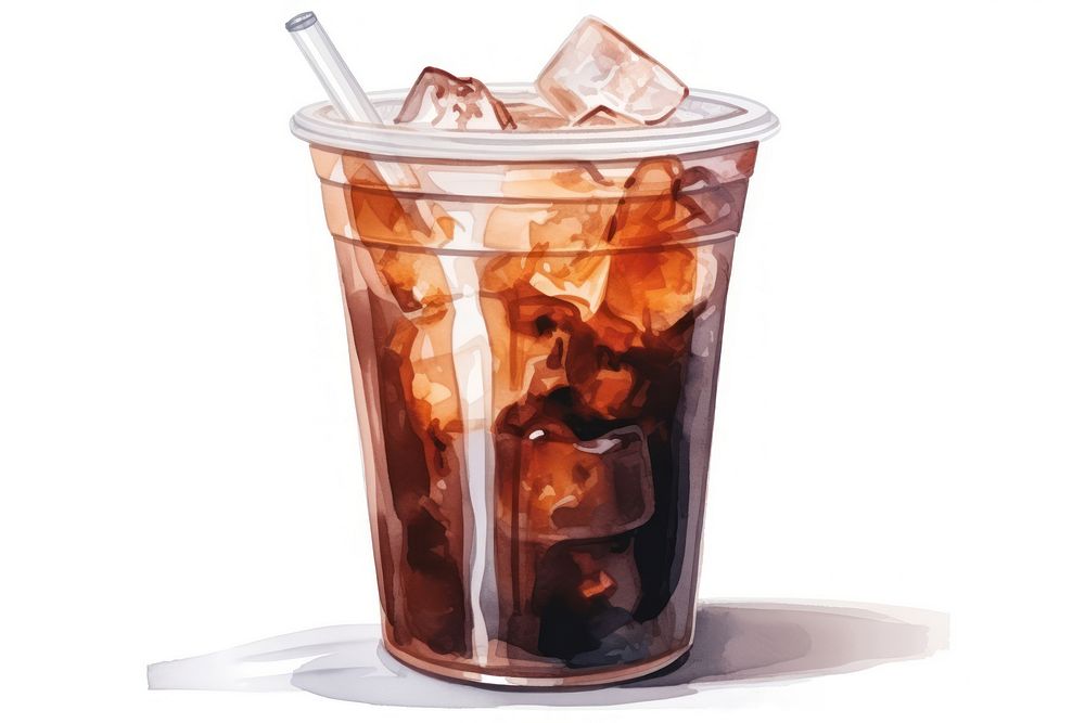 Ice drink glass soda. AI generated Image by rawpixel.