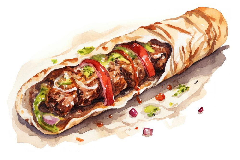 Bread food vegetable bratwurst. AI generated Image by rawpixel.