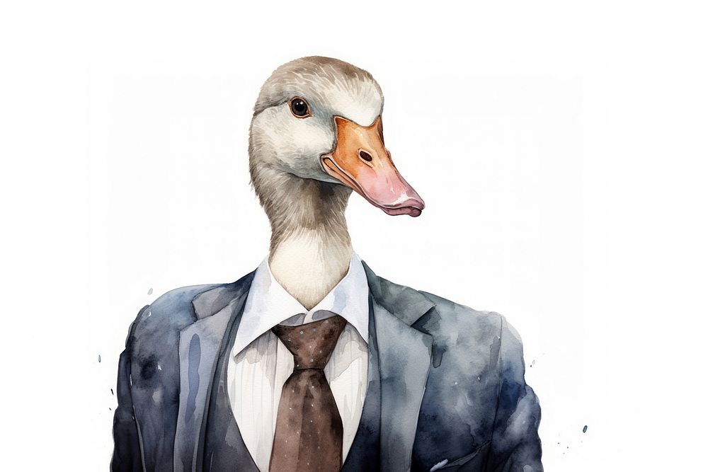 Goose portrait animal adult. AI generated Image by rawpixel.