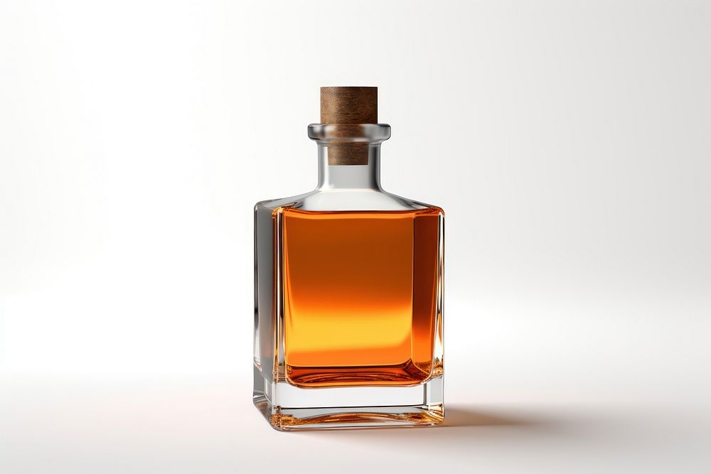 Bottle perfume whisky table. AI generated Image by rawpixel.