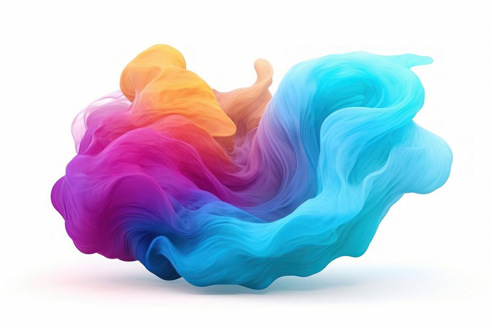 White background creativity abstract flowing. AI generated Image by rawpixel.