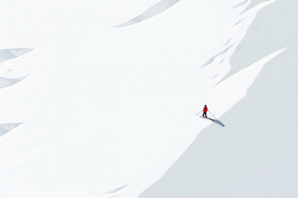 Outdoors skiing sports nature. AI generated Image by rawpixel.