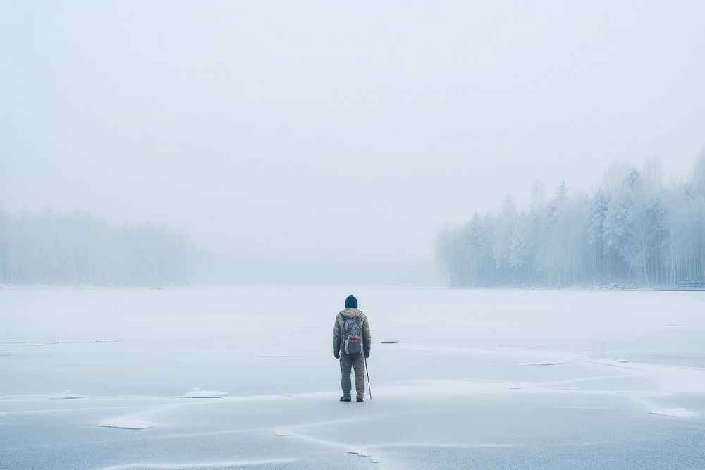 Winter outdoors standing walking. AI | Free Photo - rawpixel