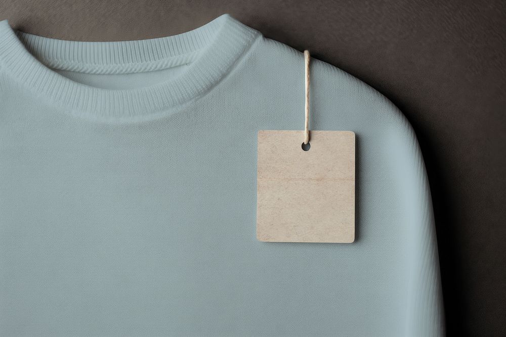 Shirt paper tag, product label