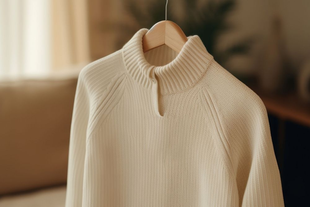 Sweater coathanger sweatshirt outerwear. AI generated Image by rawpixel.