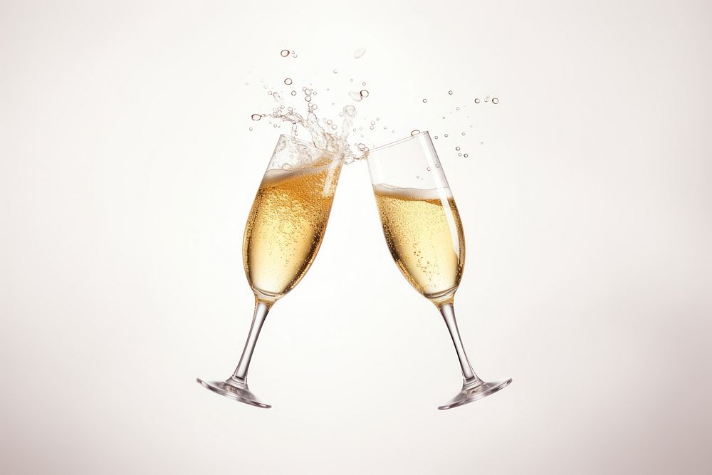 Glass celebration champagne cocktail. AI generated Image by rawpixel.