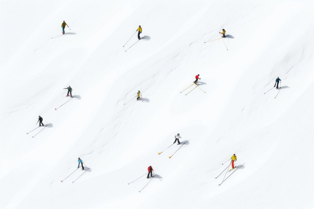 Skiing backgrounds recreation outdoors. AI generated Image by rawpixel.