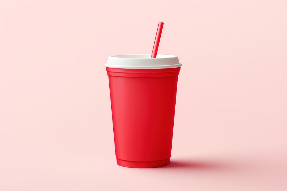 Cup smoothie drink red. AI generated Image by rawpixel.