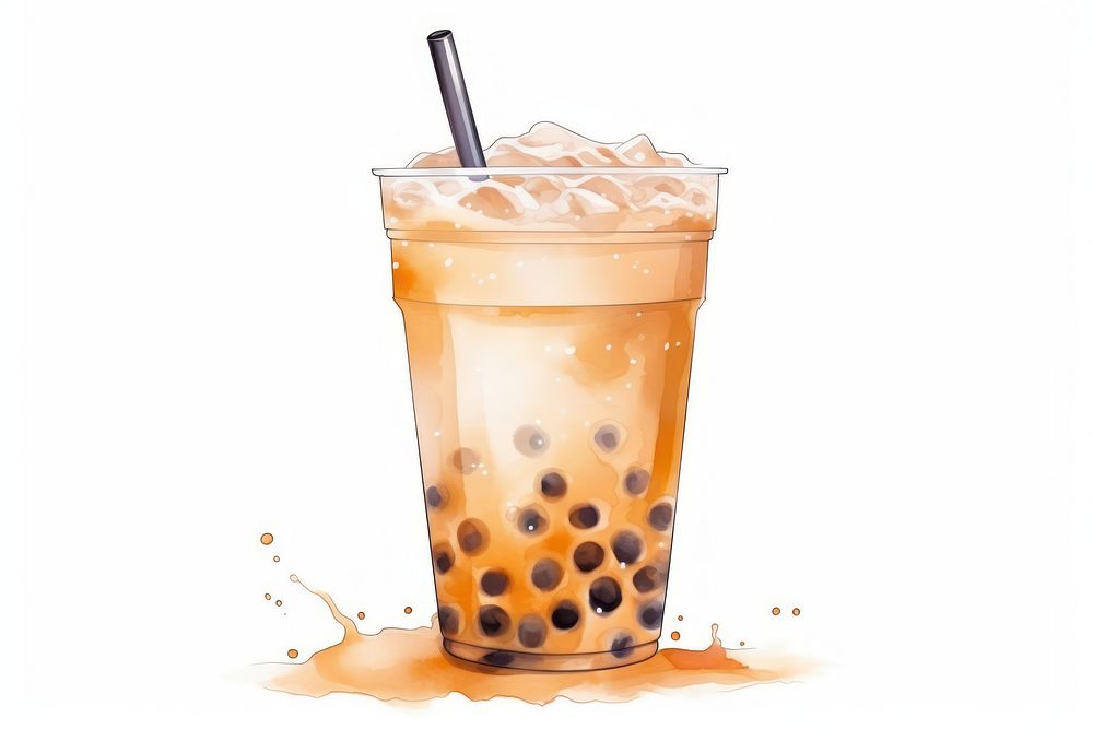 Drink refreshment milkshake freshness. AI generated Image by rawpixel.