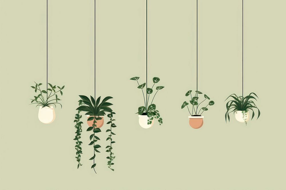 Plant hanging planter pottery. AI generated Image by rawpixel.