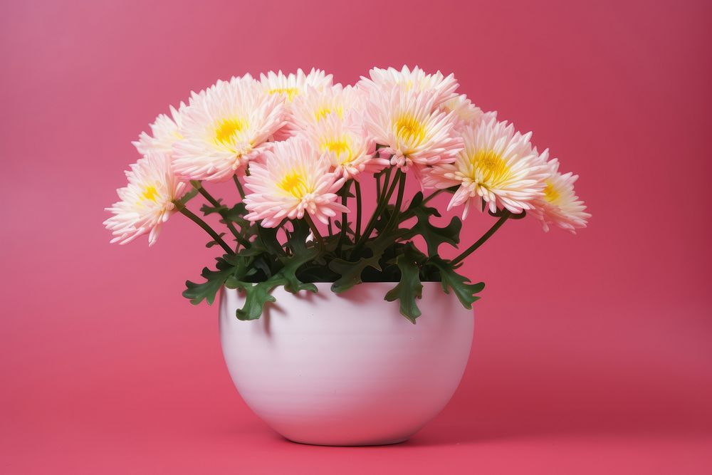 Chrysanths flower daisy plant. AI generated Image by rawpixel.