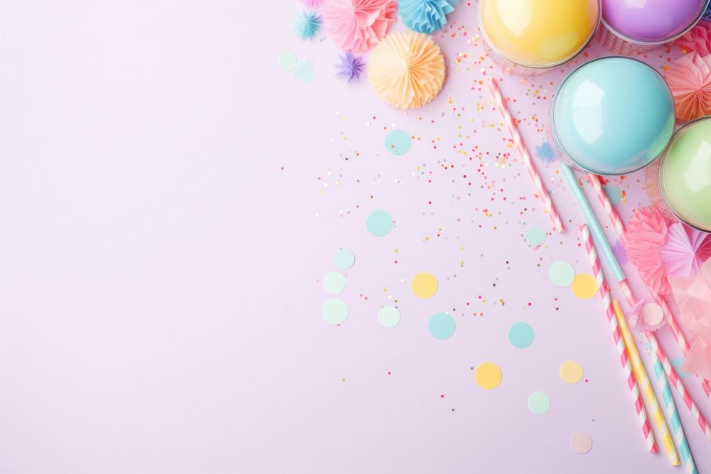 Confetti balloon party confectionery. AI generated Image by rawpixel.