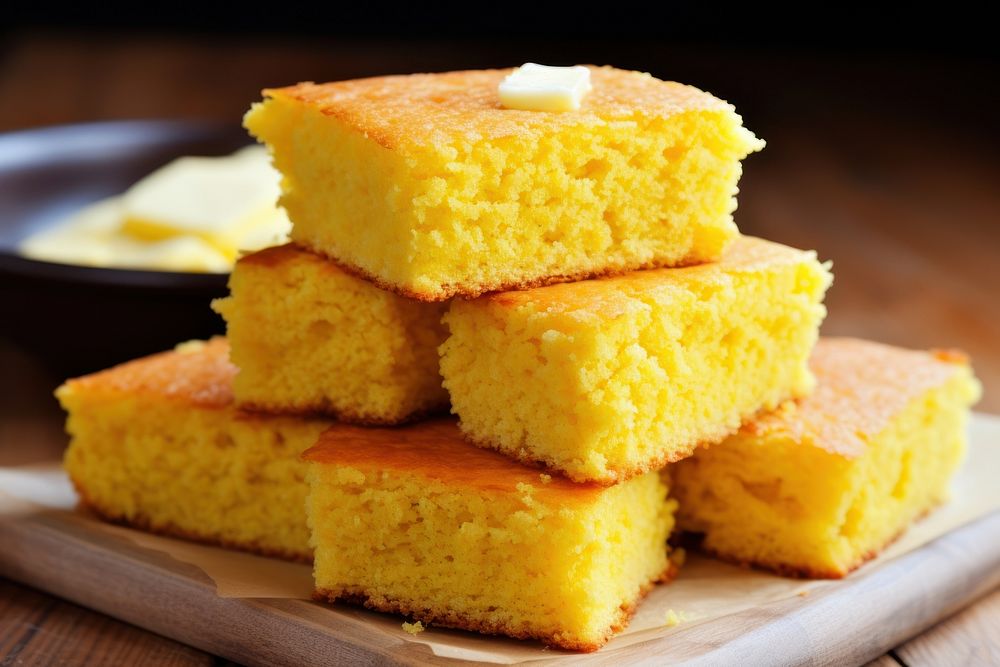 Cornbread food breakfast freshness. AI | Free Photo - rawpixel