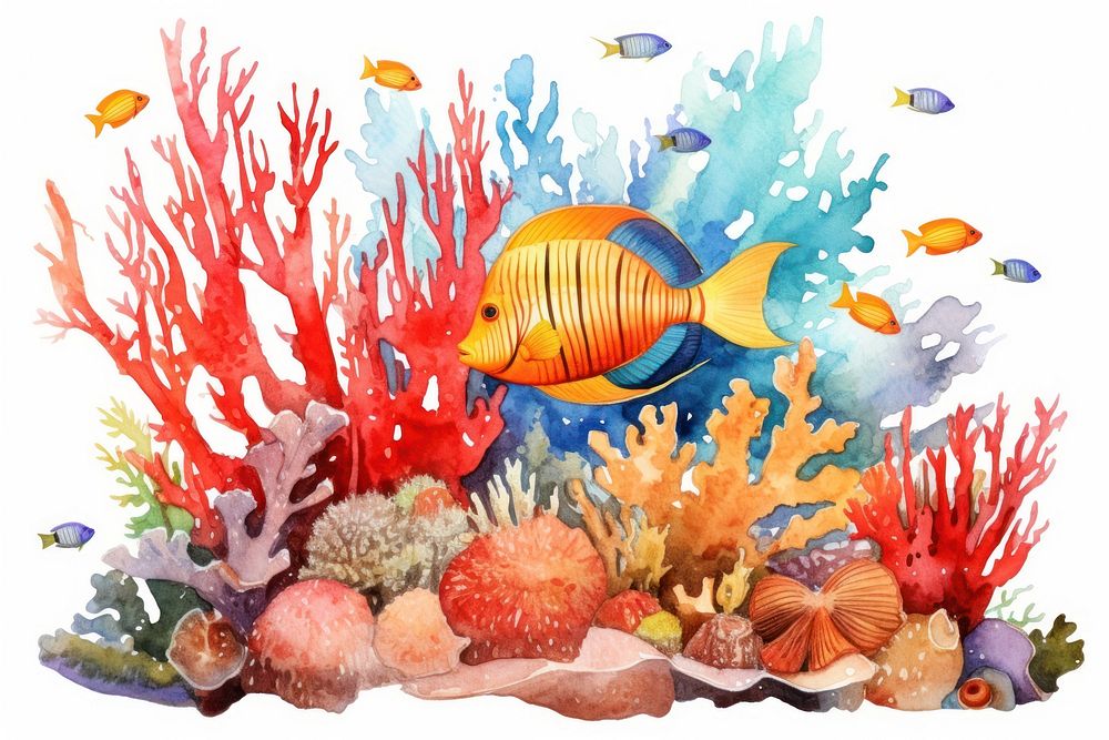 Underwater aquarium outdoors nature. AI generated Image by rawpixel.